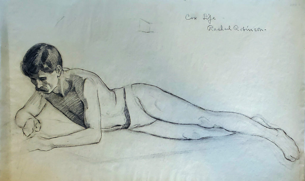 Drawing of a Man from Kenyon Cox’s Life Drawing Class