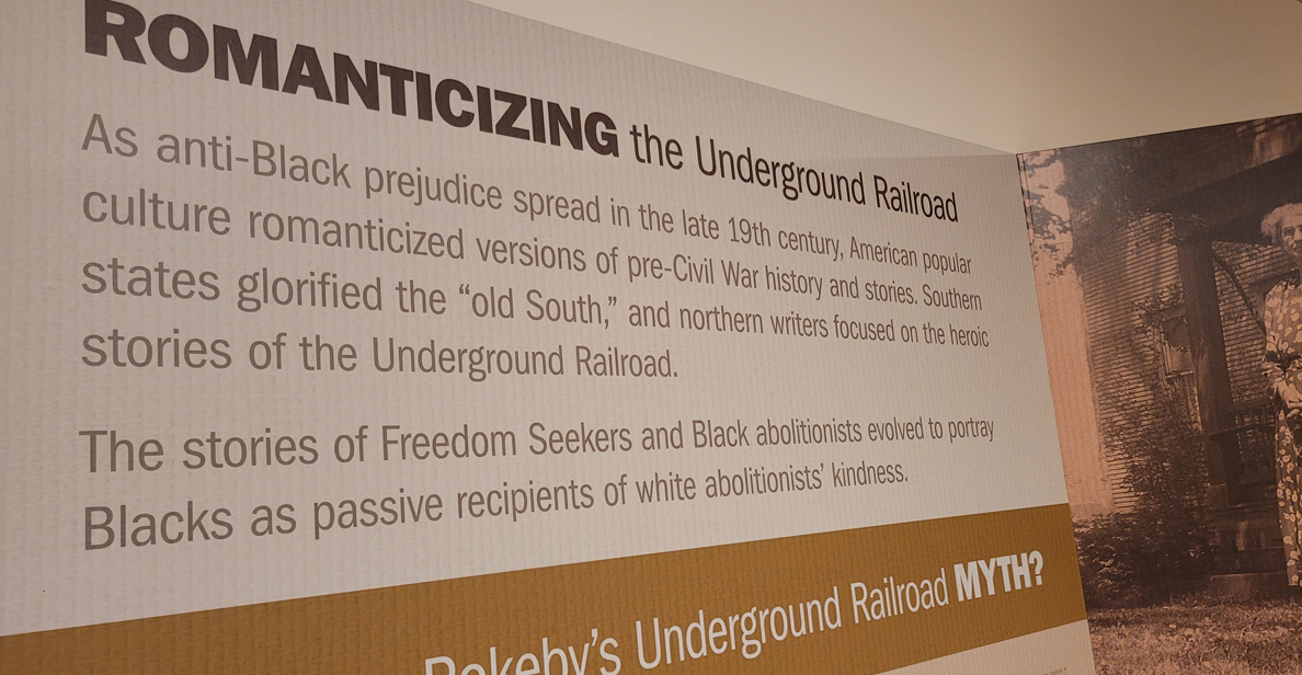 The opening of "Seeking Freedom: The Underground Railroad and the Legacy of an Abolitionist Family"